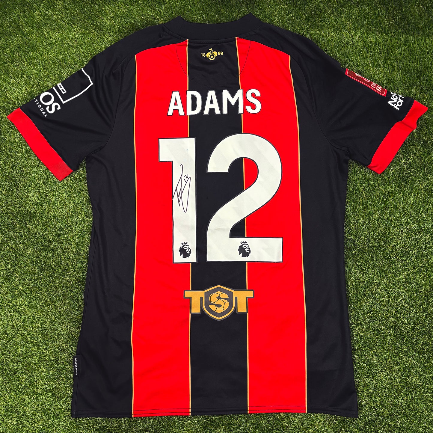 Tyler Adams Signed FA Cup Quarter Final Shirt - Manchester City Home 24/25