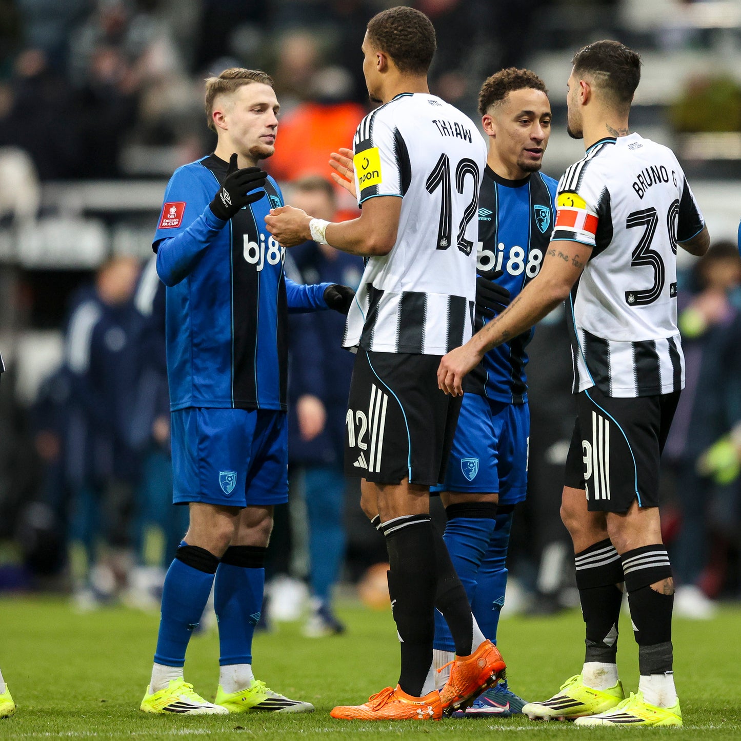 Adrien Truffert Signed FA Cup Round 3 Shirt - Newcastle 25/26