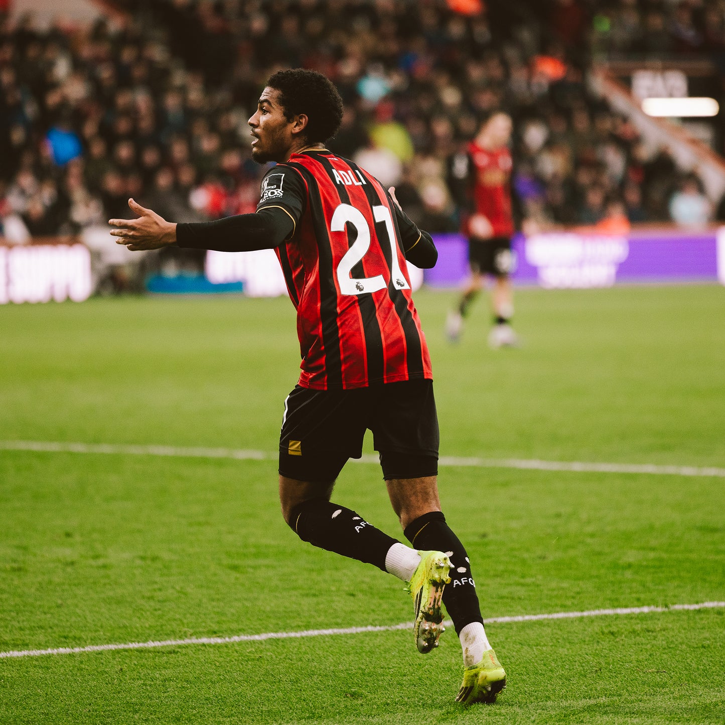 Amine Adli Signed Premier League Shirt - Aston Villa Home 25/26